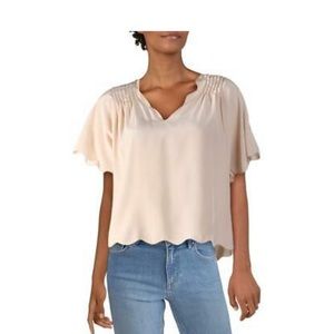 Joie Binna Silk top in “Pink Sky” color